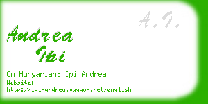 andrea ipi business card